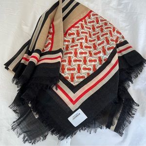 Burberry Icon Stripe Monogram Scarf